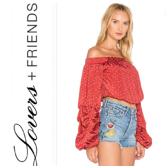 Lovers + Friends Tops - 《Lovers + Friends》 Aurora mini star crop top